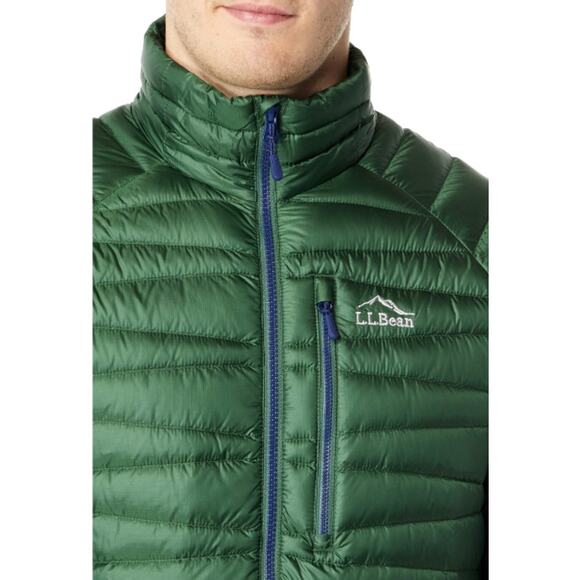 L.L. Bean Men's Ultralight 850 Down Jacket – DownTek – Green – Size M Regular - Picture 2 of 10
